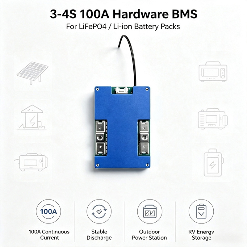 4S 12V LiFePO4 BMS 80A 100A Pa - Lithium Battery 12V recension och pris