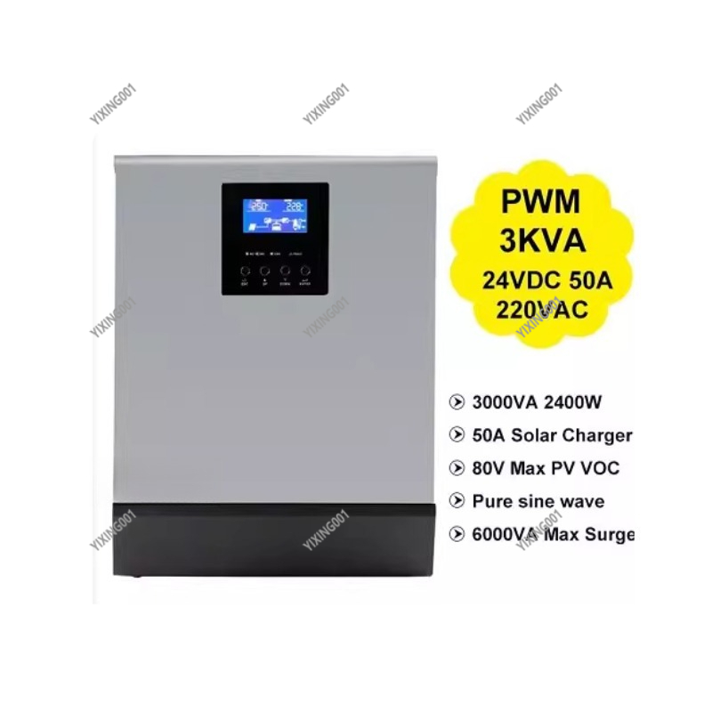 3KVA/2400W 24V Solar Inverter  - Charge Controller Solar recension och pris